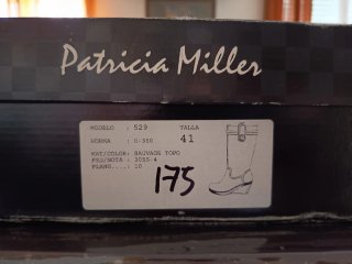 Botas de piel con cuña Talla 41