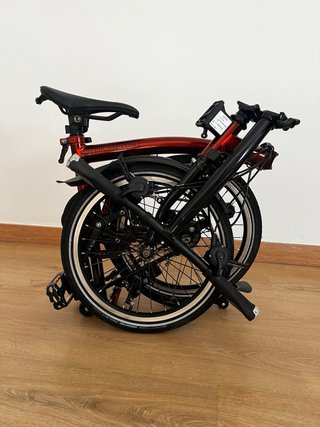 Bicicleta Brompton Flame Lacquer Black Edition