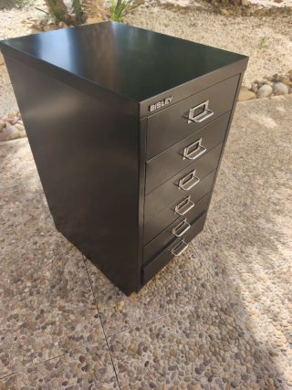 Cajonera Archivador Metálico Negro Bisley