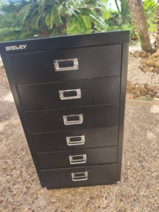 Cajonera Archivador Metálico Negro Bisley