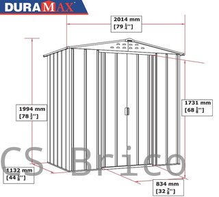 Caseta Metálica Top Venus 113x201x199 cm - Duramax