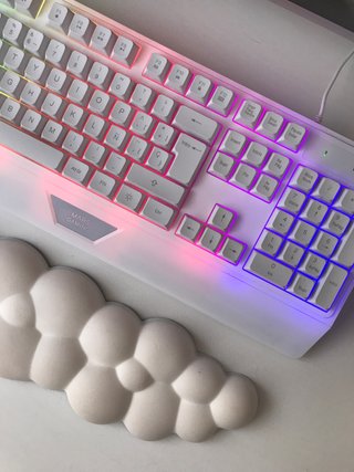 Teclado Mars Gaming MK124 RGB Blanco