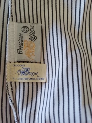 Conjunto bata y camisón rayas