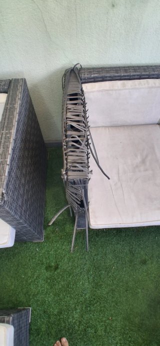Conjunto Muebles Terraza Ratán Beige