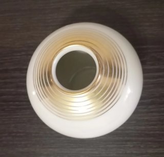 Jarrón Furstenberg Porcelana Dorado Antiguo 1930