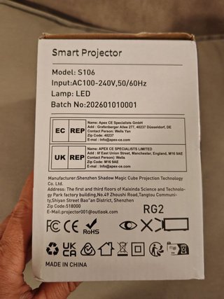 Proiettore Portatile WiFi 6 1080P