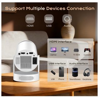 Proiettore Portatile WiFi 6 1080P