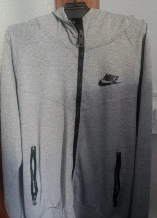 Sudadera Nike Gris con Cremallera