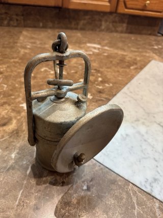 3 Lámparas Mineras Antiguas Carburo Vintage