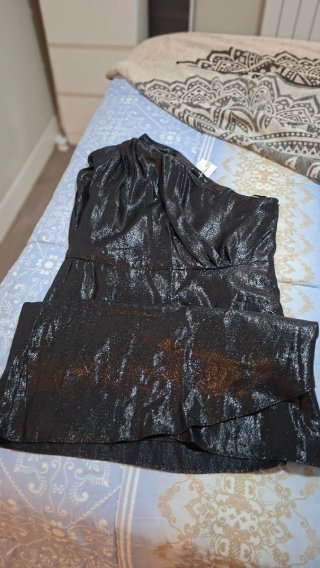 Vestido Mango Negro Talla L