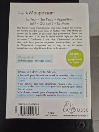 La Peur et autres contes fantastiques