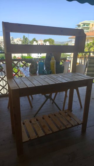 Mesa de trabajo para jardinería