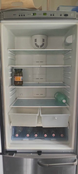 Nevera combi acero inoxidable