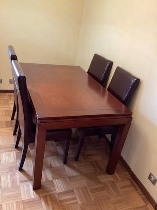 Sillas de salón de piel