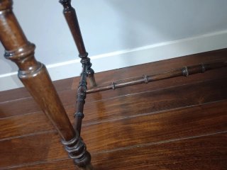 Banco de bidé madera y ratán S.XIX