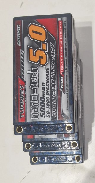 3 Baterías Turnigy Nano-tech 5000mAh Li-Po