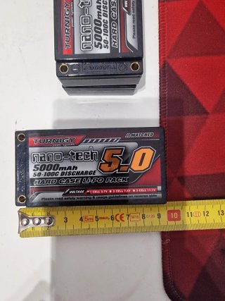 3 Baterías Turnigy Nano-tech 5000mAh Li-Po