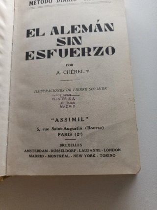 Libro El Alemán Sin Esfuerzo 1960