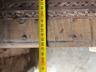 Baúl antiguo de madera y metal!