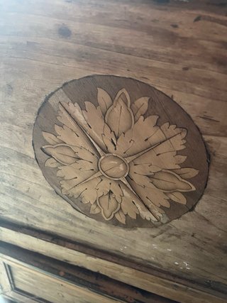 Baúl antiguo de madera y metal!