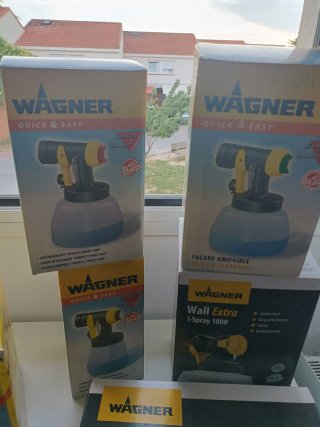 Máquina de pintura Wagner con accesorios