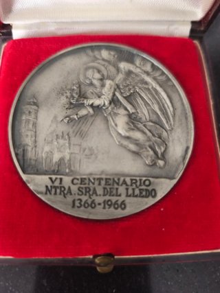 Lote 2 medallas conmemorativas antiguas