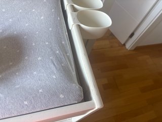 Cambiador madera blanco con funda