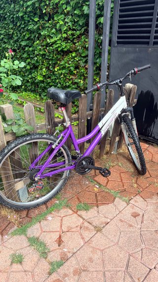 Bicicleta 26' Cuadro Mujer Morado/Blanco