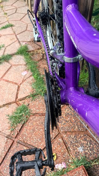 Bicicleta 26' Cuadro Mujer Morado/Blanco