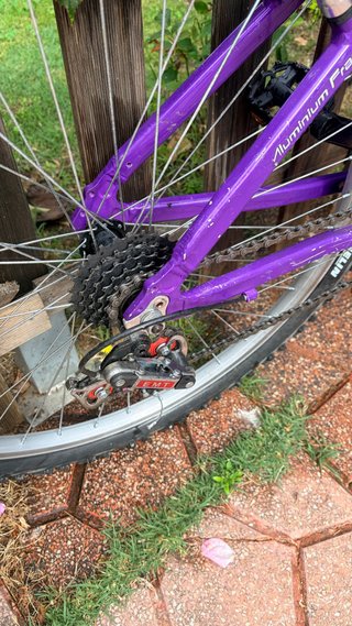 Bicicleta 26' Cuadro Mujer Morado/Blanco