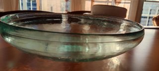 Centro de mesa de vidrio transparente