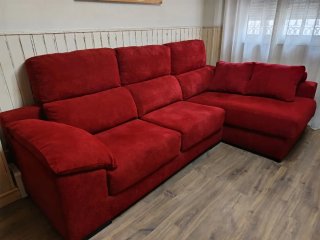 Chaiselongue 3 plazas burdeos
