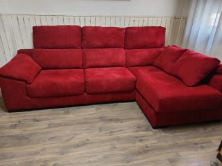 Chaiselongue 3 plazas burdeos