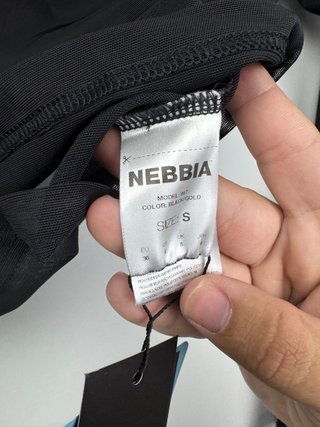 Top Transparente NEBBIA Negro Talla S