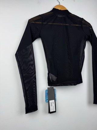 Top Transparente NEBBIA Negro Talla S