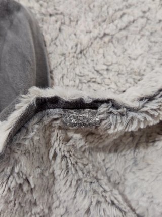 Chaleco pelo sintético gris Talla M