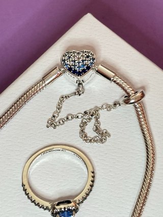 Conjunto Pandora: Pulsera, Anillo y Pendientes