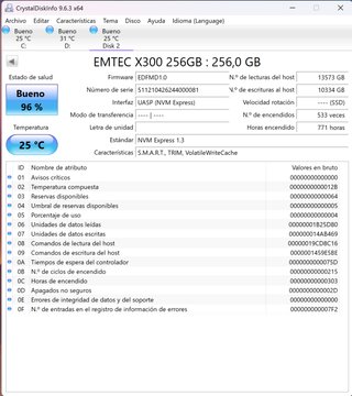 EMTEC X300 256GB M.2 NVMe SSD