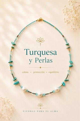 Collar de piedras naturales creado con intención