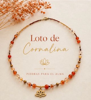 Collar de piedras naturales creado con intención