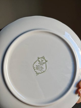 Plato Vintage Loza Escena Rural