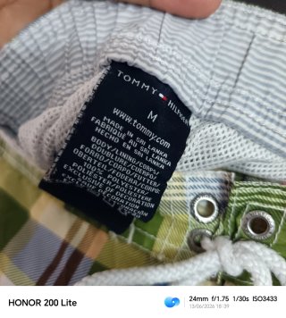 BañadorTommy Hilfiger a cuadros verde