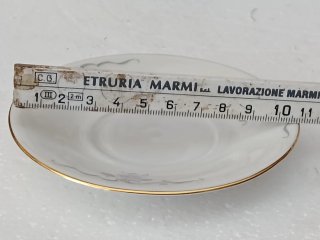 Servizio 6 tazzine caffè porcellana oro