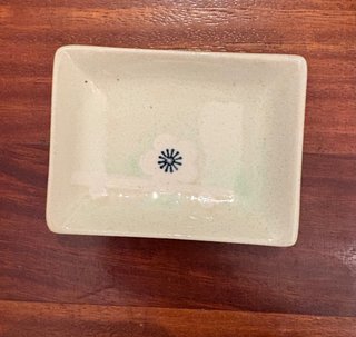 Juego de vajilla para sushi verde y blanco
