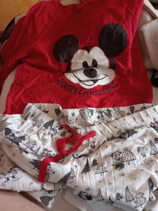 Pijama Mickey Navidad Talla M