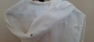 Camisa Lino Blanca STUDIO Talla XXL