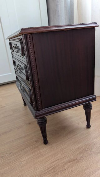 Mesita de noche vintage madera