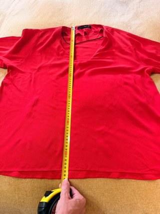 Blusa roja Zara XL
