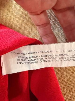 Blusa roja Zara XL