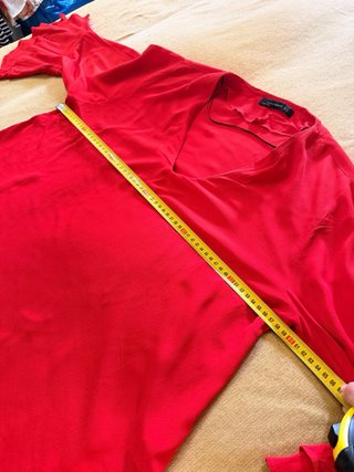 Blusa roja Zara XL